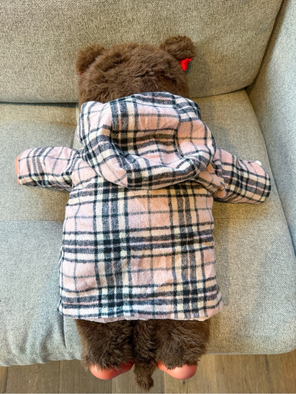 Large vintage Monchhichi girl doll - Picture 4 of 4